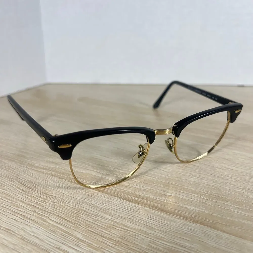 Ray-Ban RB3016 Clubmaster W0365 Sunglasses FRAMES ONLY Polished Black 49-21-140